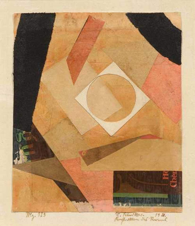 Konstruktion des Raumes (Merzzeichnung) by Kurt Schwitters