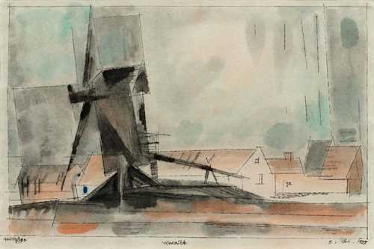 Die Windmühle by Lyonel Feininger