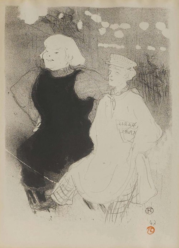Au Moulin Rouge: L"union franco-russe by Henri de Toulouse-Lautrec