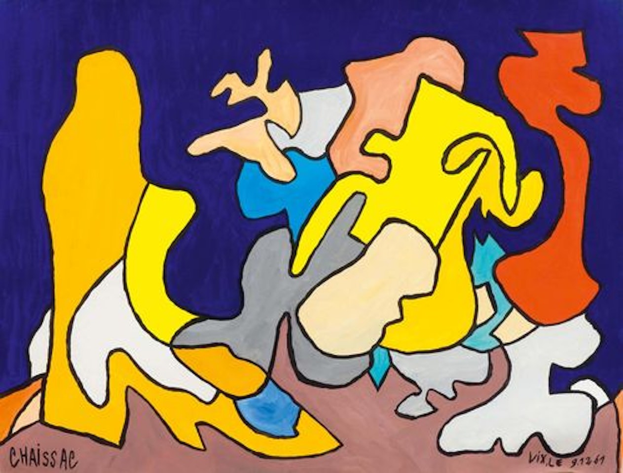 Komposition by Gaston Chaissac