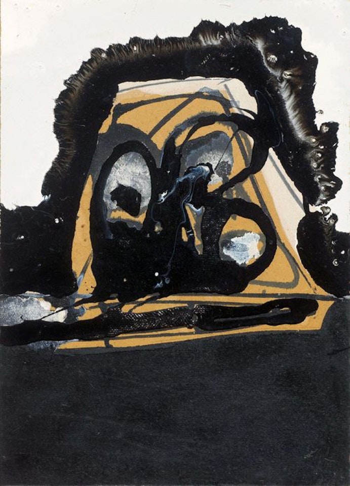 Ohne Titel (Kopf) by Antonio Saura