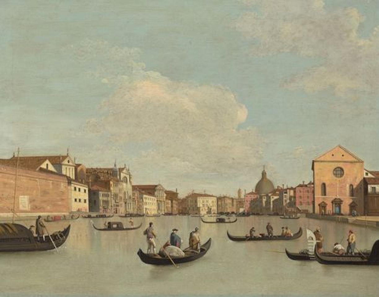 Canal in Venice by Follower of Canaletto