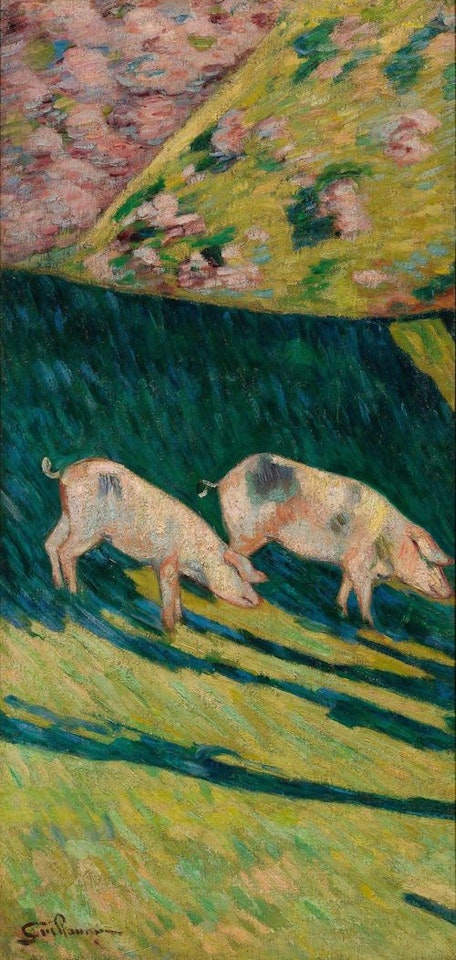Les porcs by Armand Guillaumin