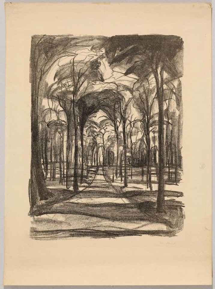 Woods by Wiesbaden by Edvard Munch
