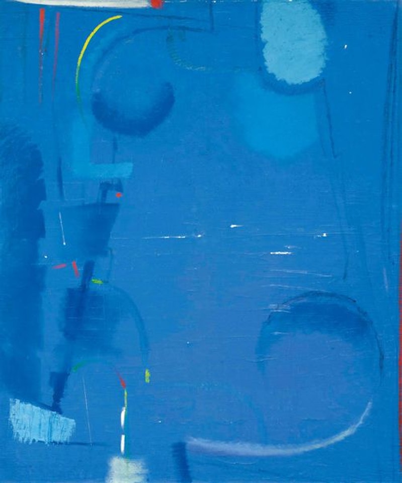 Komposition in Blau by Max Ackermann