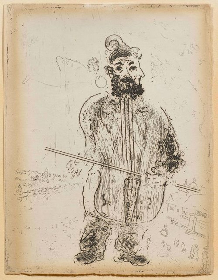 The violinist by Marc Chagall