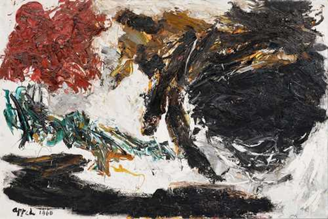 Paysage noir by Karel Appel