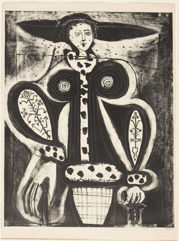 Woman in an armchair by Pablo Picasso