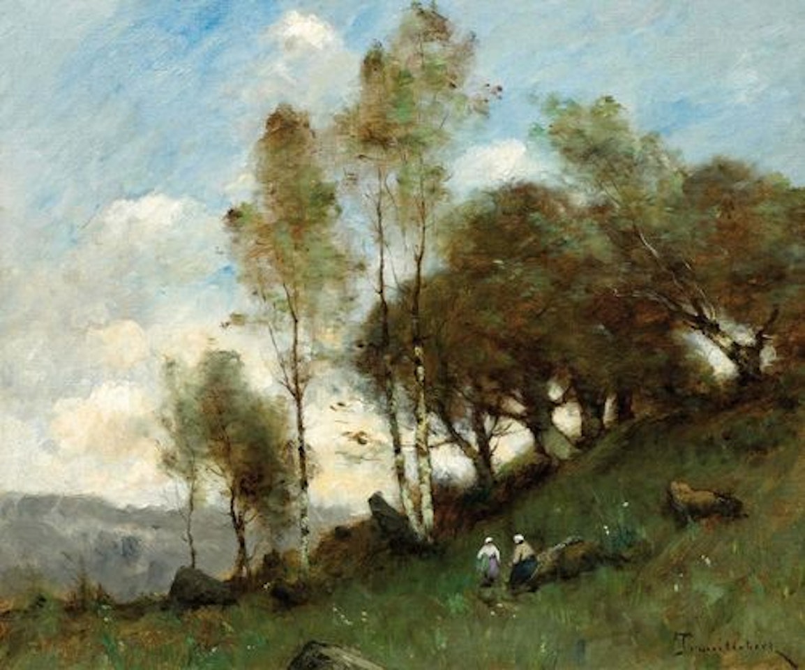 La Promenade. by Paul Désiré Trouillebert