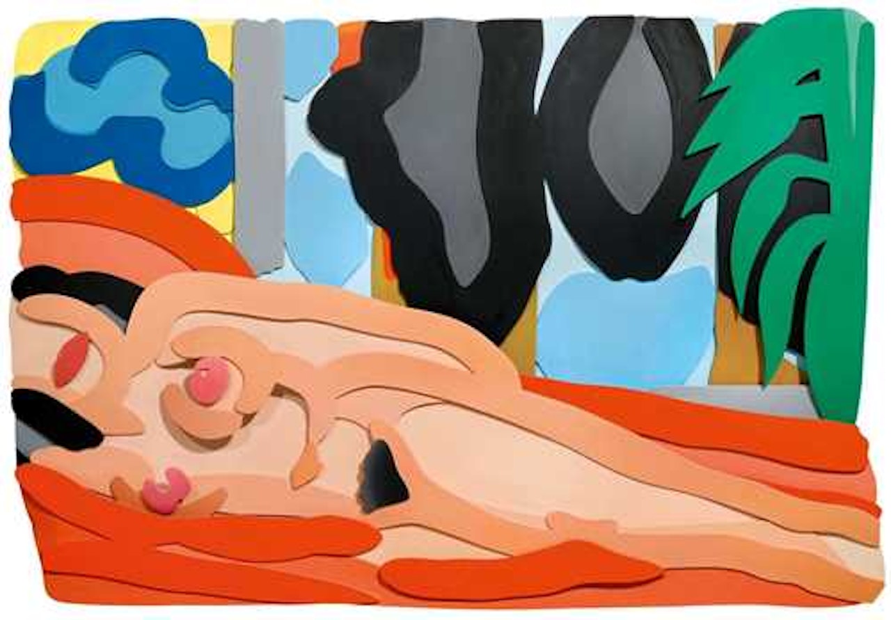 Iris Nude with Motherwell (Filled In) by Tom Wesselmann