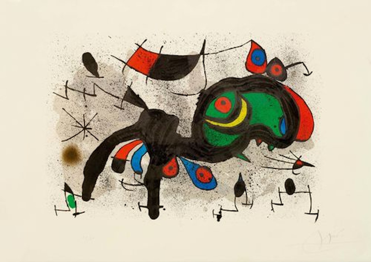 Le bélier fleuri by Joan Miró