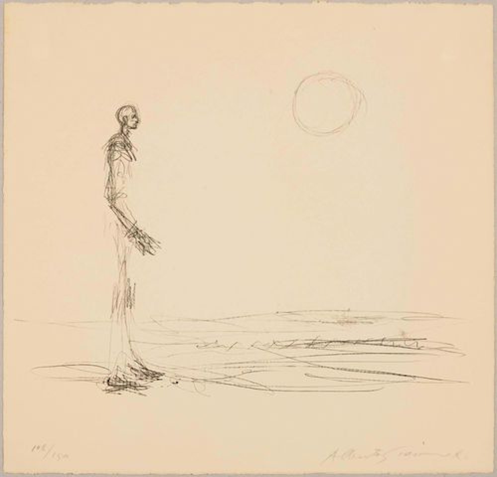 Homme debout et soleil by Alberto Giacometti