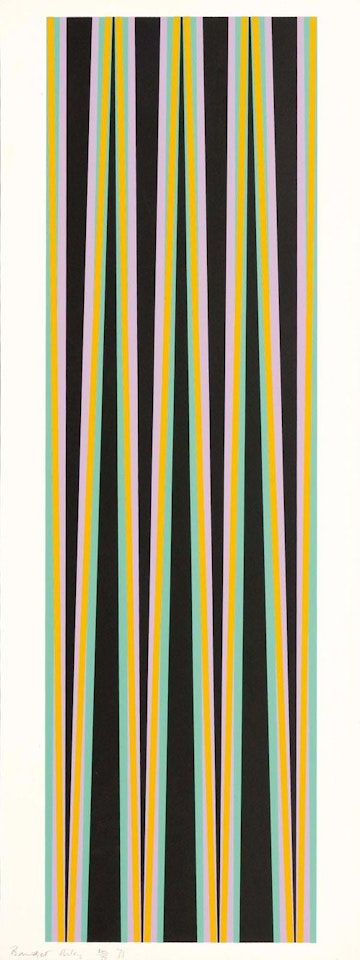 Ohne Titel (Elongated triangles 6) by Bridget Riley