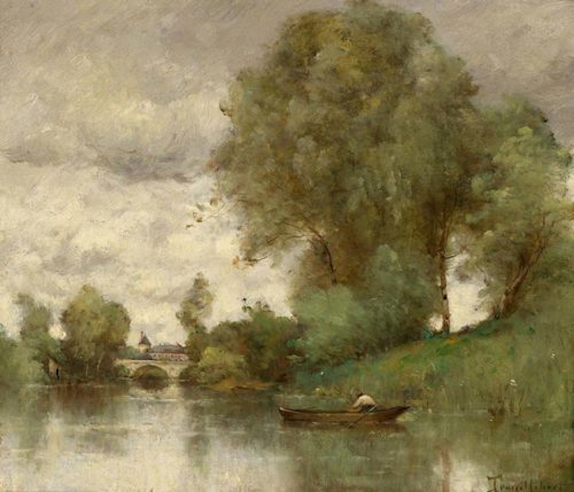 Pont sur le cher by Paul Désiré Trouillebert