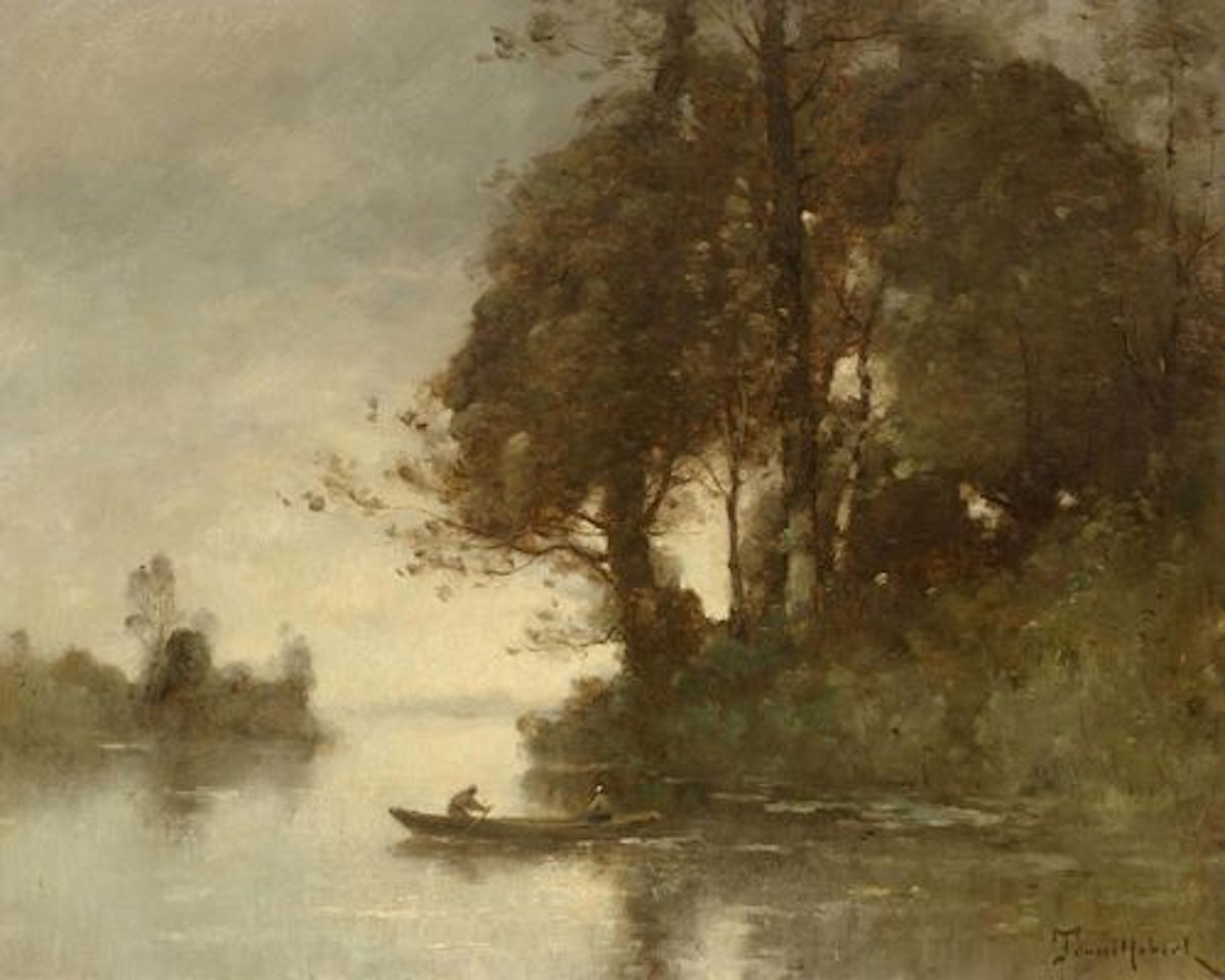 Le soir au bord de la vienne by Paul Désiré Trouillebert