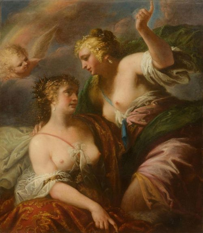 Mythological scene, possibly Diana and Juno by Pietro Liberi