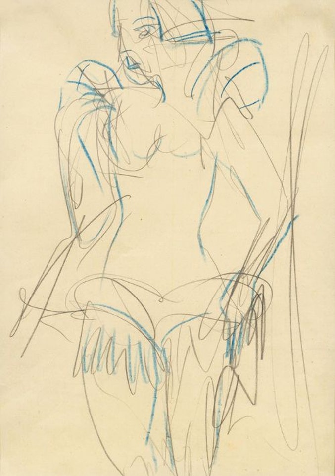Tänzerin im Kostüm by Ernst Ludwig Kirchner