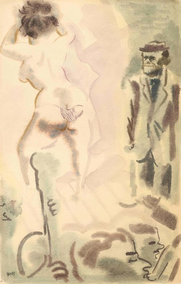 Burlesque Show by George Grosz