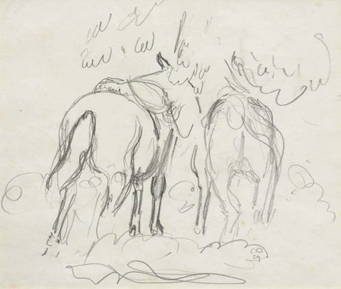 Zwei Pferde by Cuno Amiet