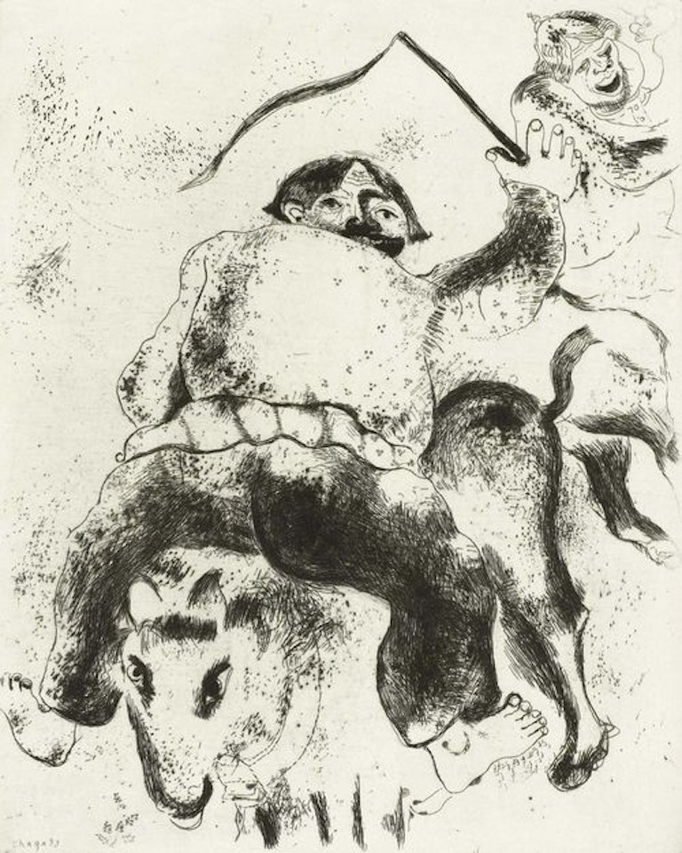 Uncle Mitja and Uncle Minjai (Le père Mitiai et le père Miniai) by Marc Chagall