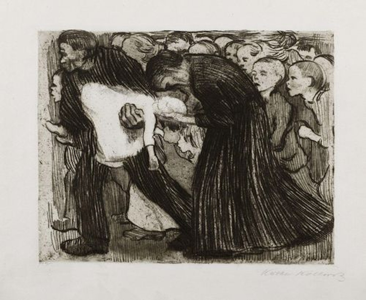 Run over. Before September 1910. by Kathe Kollwitz