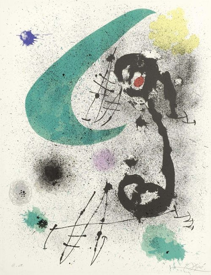 L"oiseau migrateur; From the series "L"oiseau migrateur" by Joan Miró