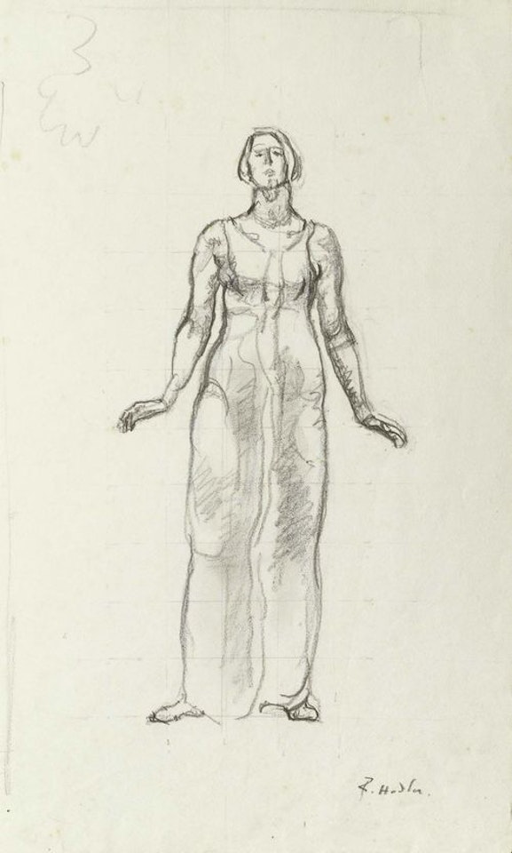 Study of a female figure. by Ferdinand Hodler