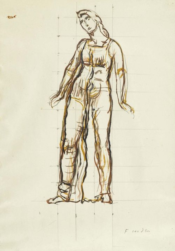 Study of a standing woman by Ferdinand Hodler