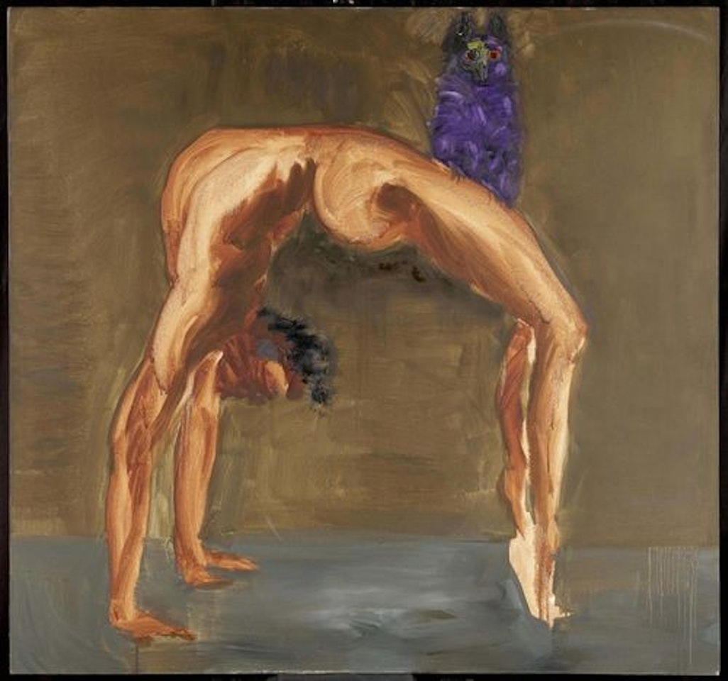 Man and owl by Rainer Fetting