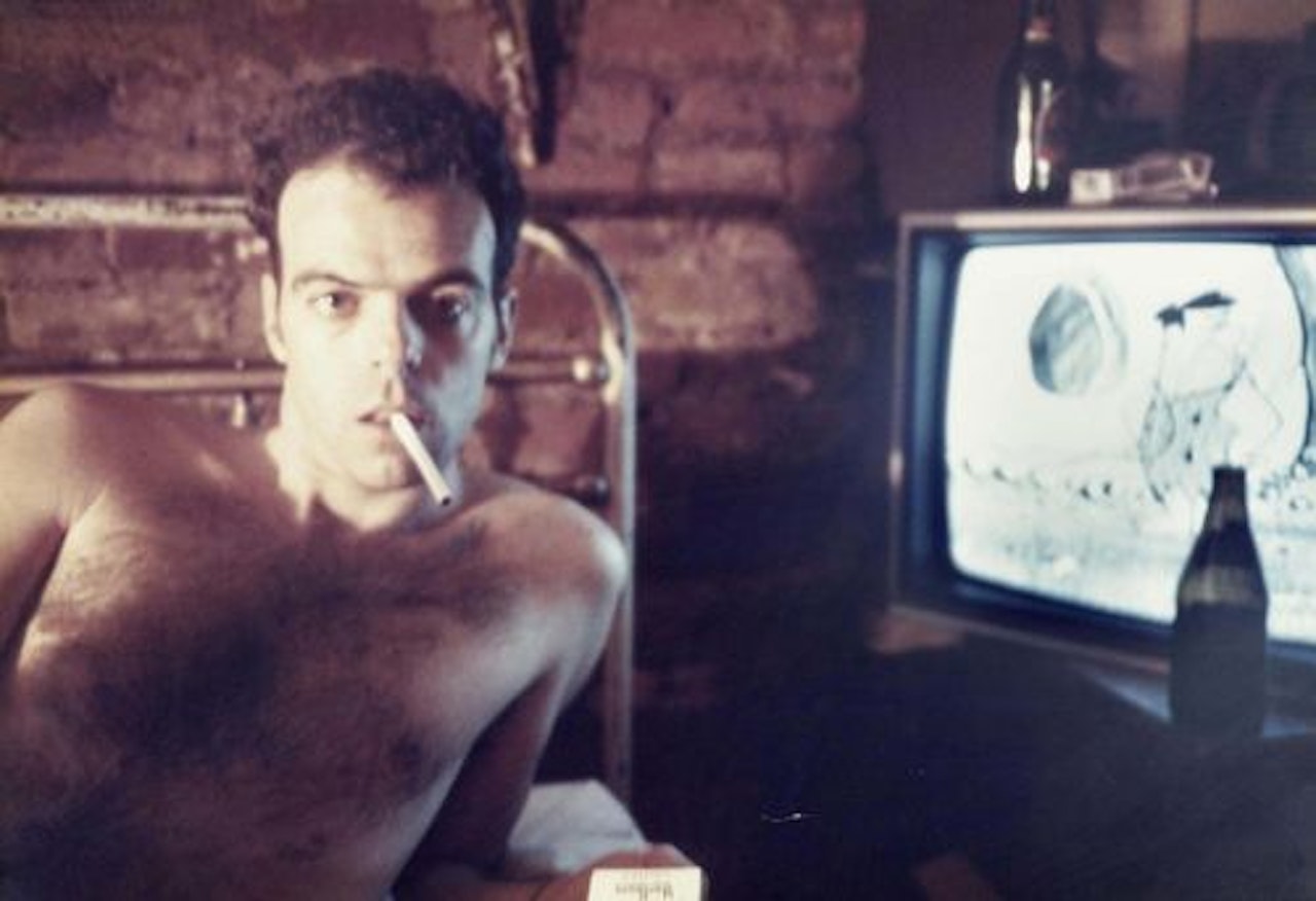 Brian with Flintstones. New York by Nan Goldin