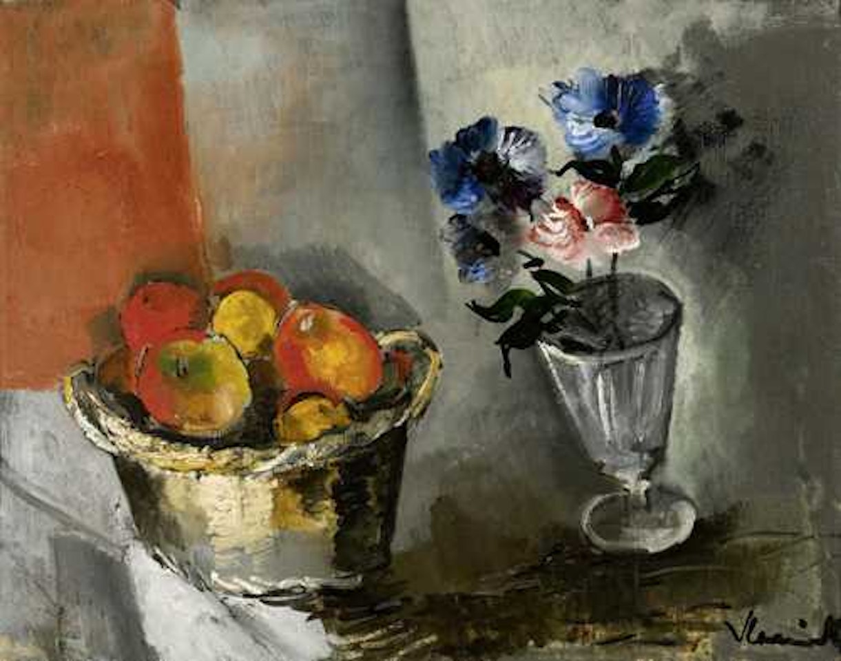 Fruits and flowers. by Maurice de Vlaminck