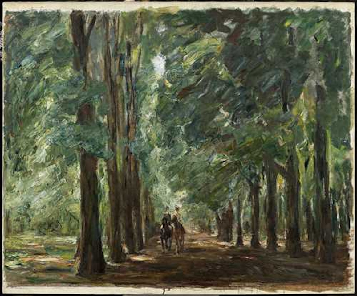 Two riders in the avenue near Sakrow by Max Liebermann