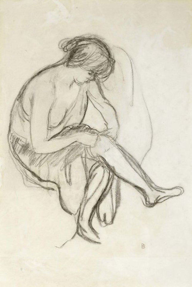 Femme assise. by Pierre Bonnard