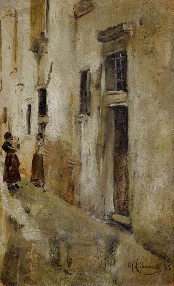 Venetian alley to the left by Max Liebermann