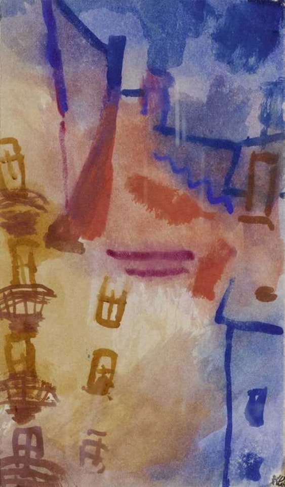 The yard (sun in the yard) by Paul Klee