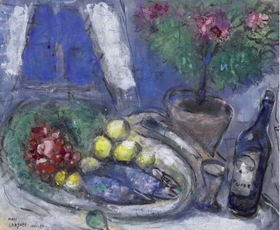 Nature morte à l"azalée by Marc Chagall