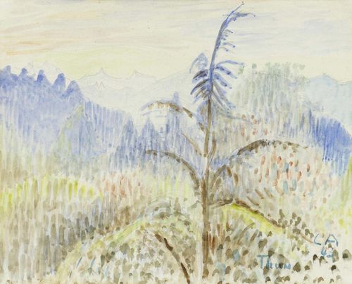 Mountain landscape near Thun by Cuno Amiet
