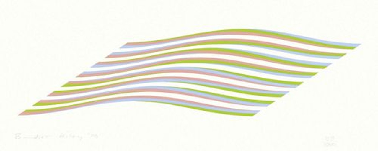 Untitled (Wave) by Bridget Riley