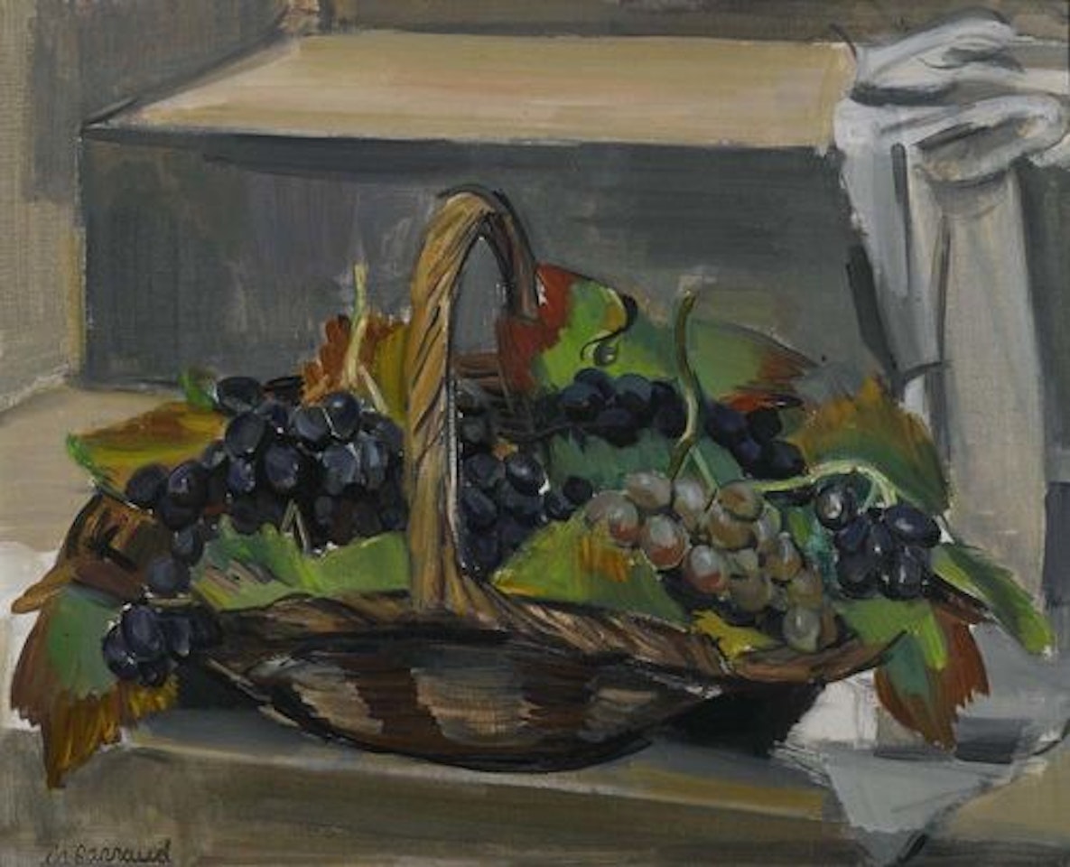 Panier de raisins. by Maurice Barraud