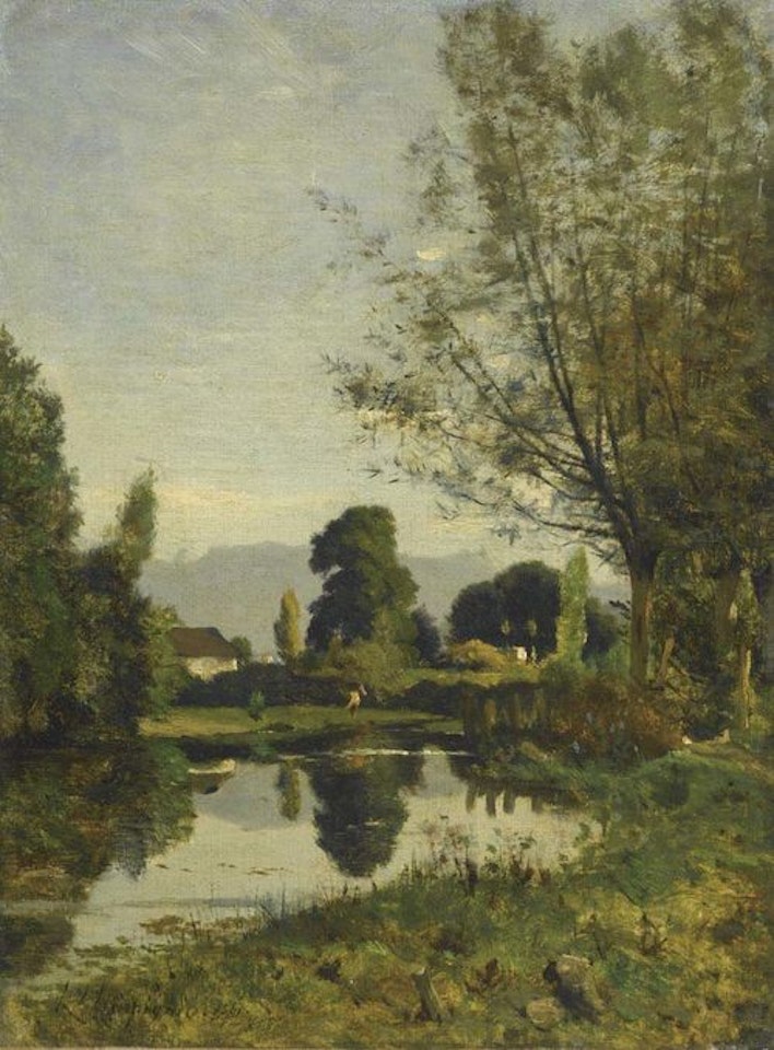 Teichlandschaft by Henri Harpignies