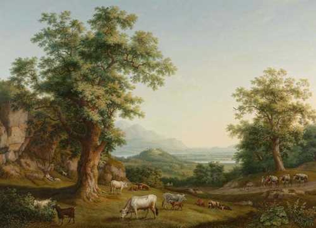 View of Volturno valley in the direction of Capua by Jacob Philipp Hackert