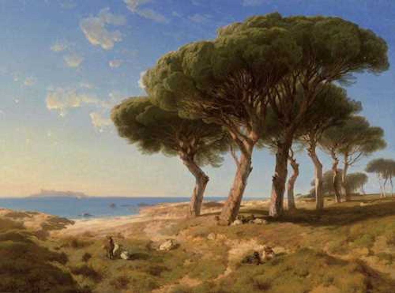A beach in Cannes by Alexandre Calame