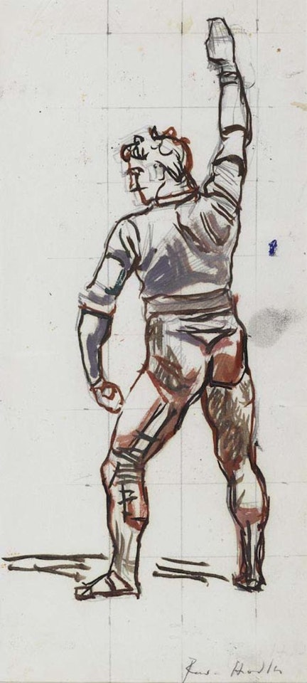 Study of the swearer by Ferdinand Hodler