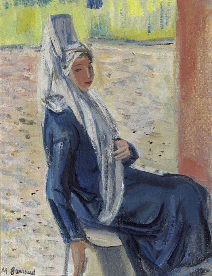 Female portrait. by Maurice Barraud