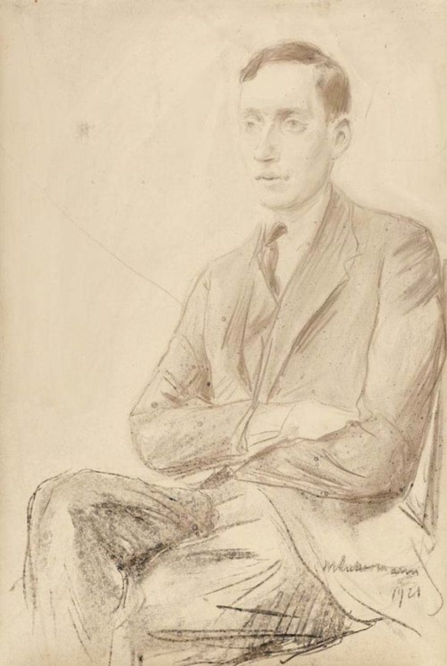 Portrait study of Paul Schwabach junior by Max Liebermann
