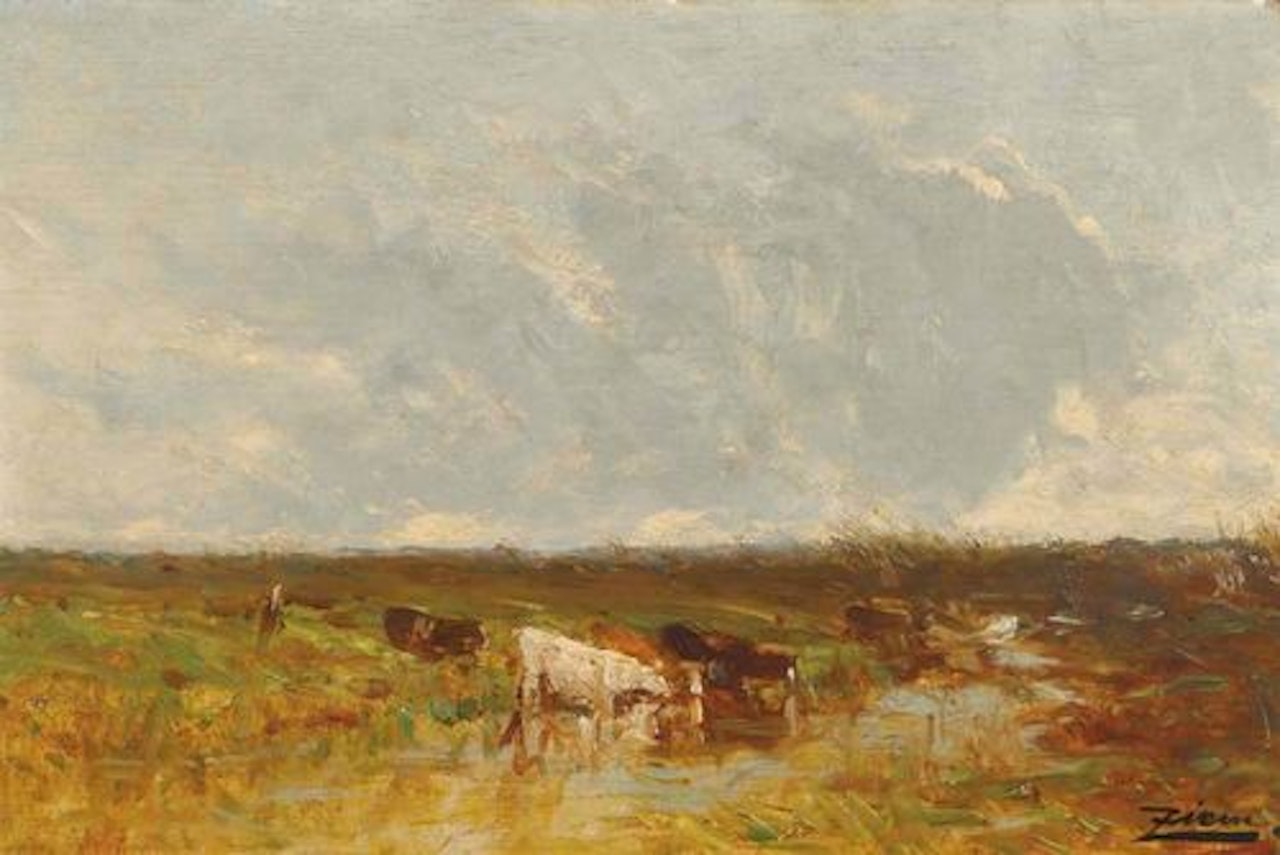 Pâturage en plaine by Félix Ziem