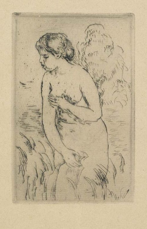 Baigneuse debout, à mi-jambes by Pierre-Auguste Renoir