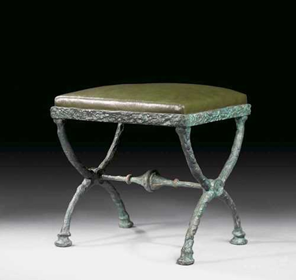 Tabouret en X, third version by Diego Giacometti