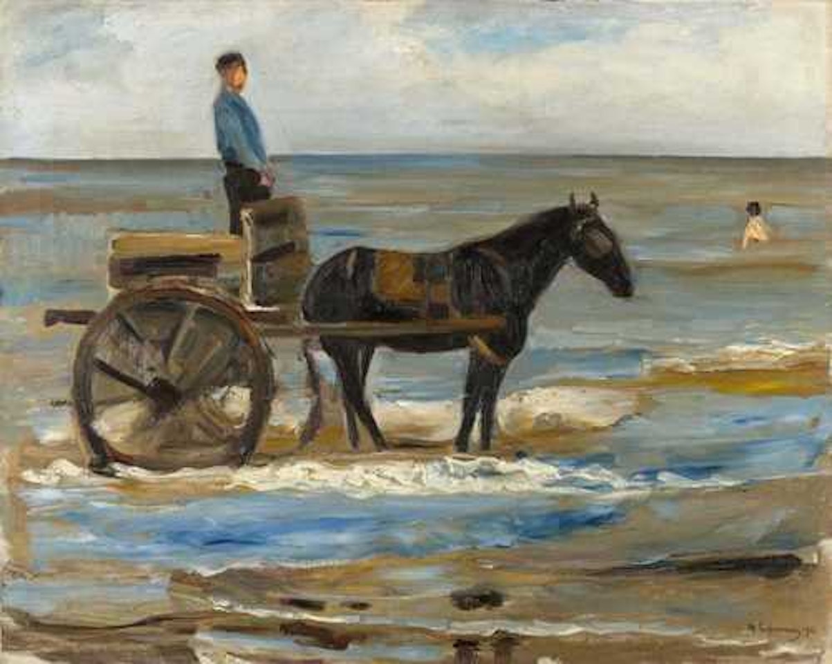 Pool attendant"s cart by Max Liebermann