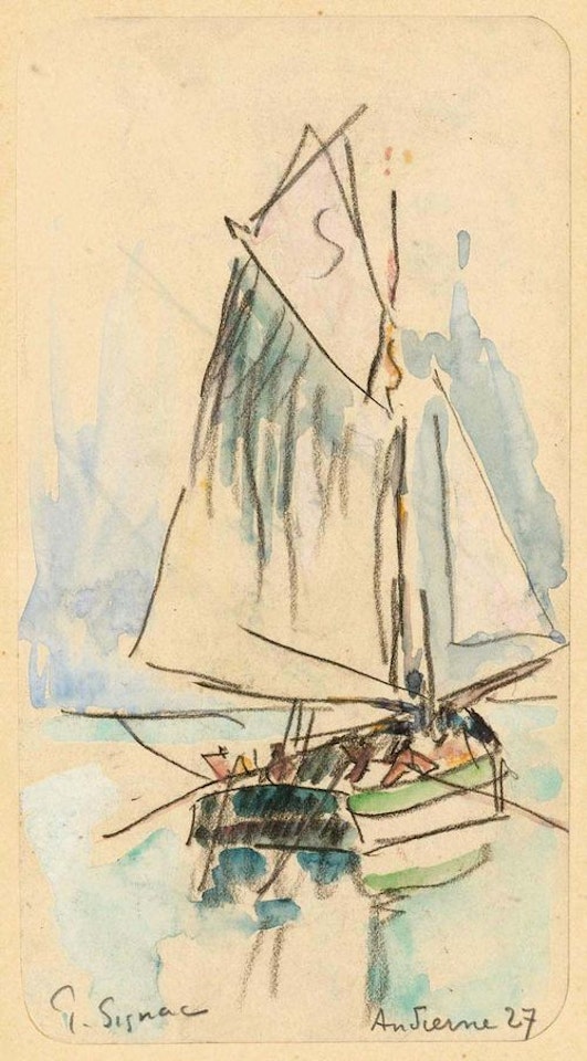 Sailboat by Paul Signac